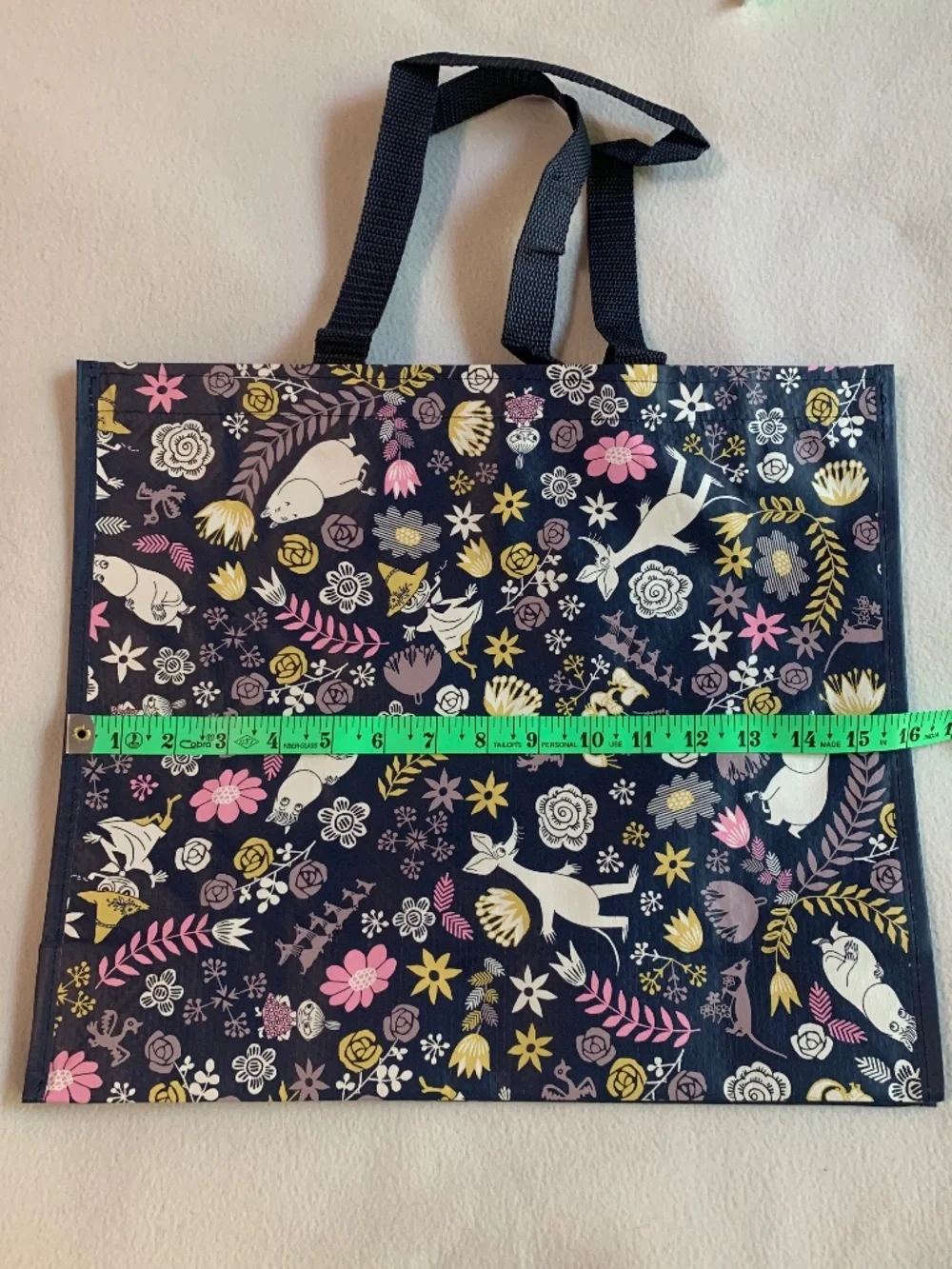Moomin Characters Tote (Navy Floral) (New)